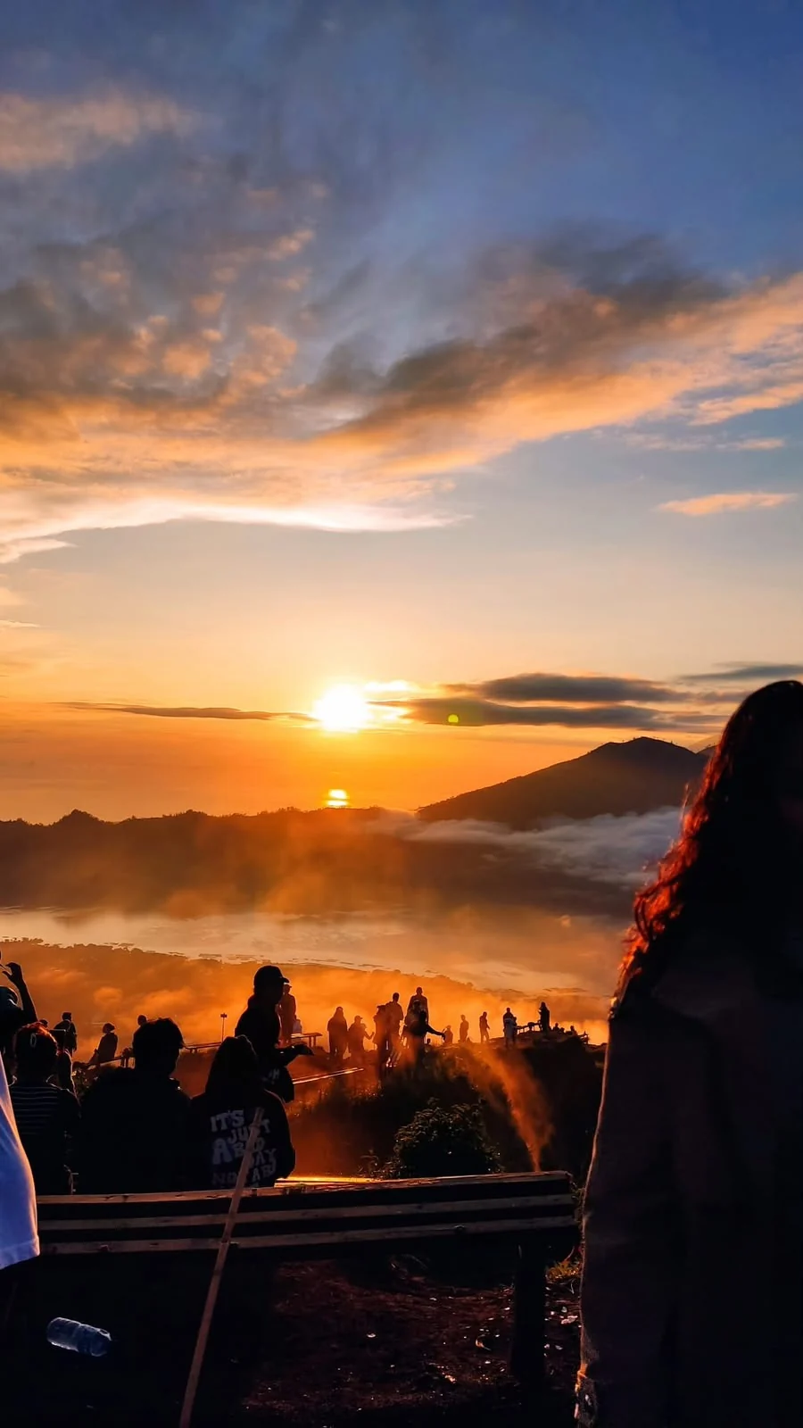 Sunrise view during Mount Batur trekking