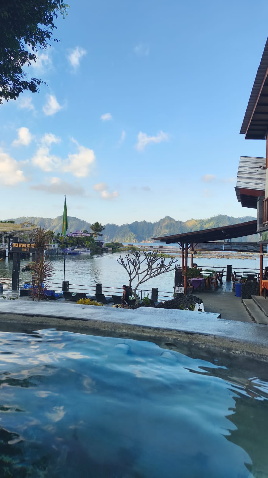 Hot springs experience near Mount Batur